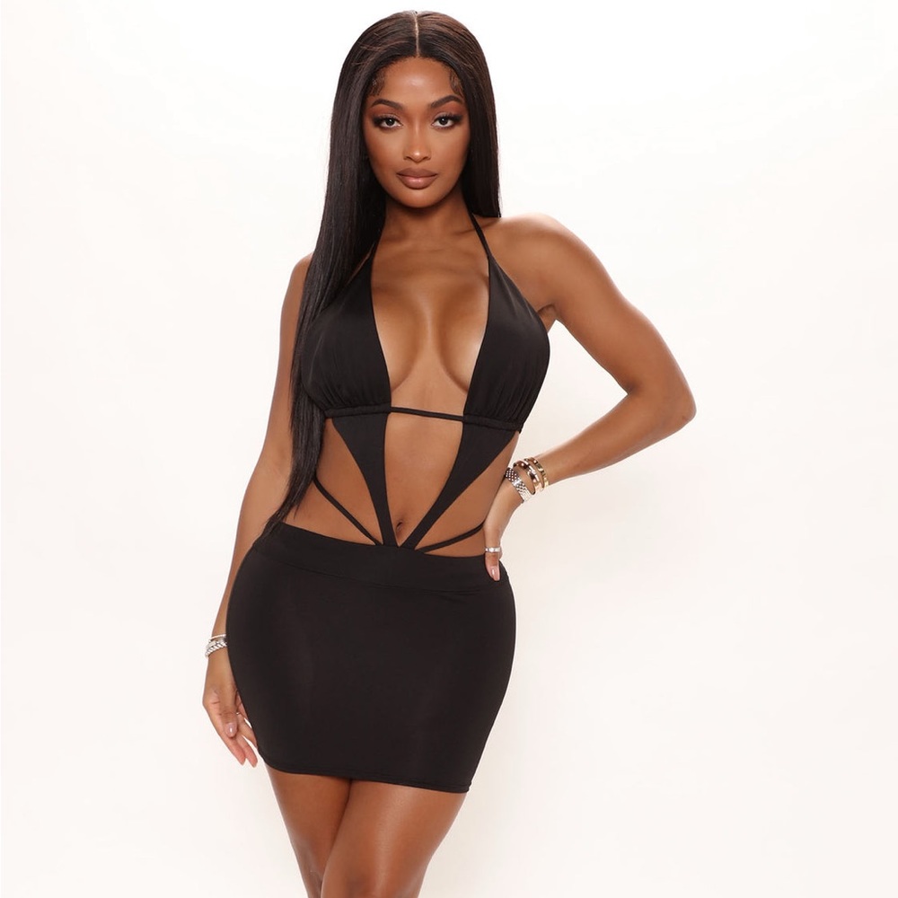 NWT FashionNova Bad Gal Micro Mini Dress (iamgia dupe)